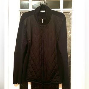 Croft & Barrow black knit jacket  XL